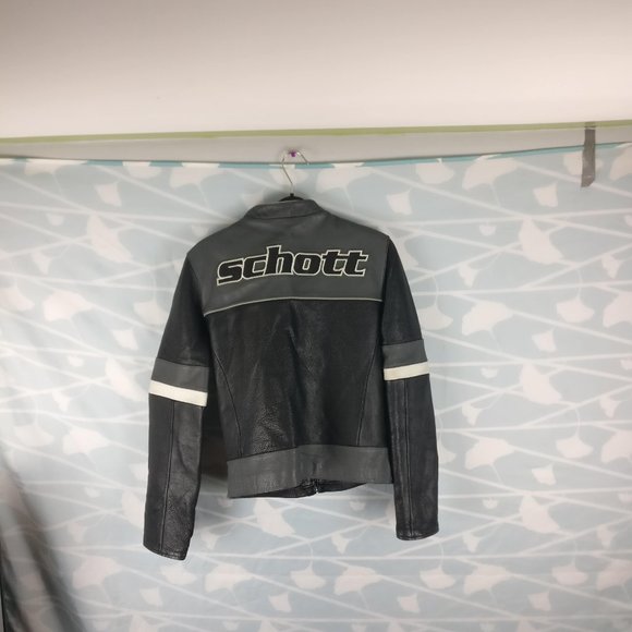 Schott NYC "Rose" Limitededition Motocross biker leather jacket Vintage Perfecto - Picture 5 of 11